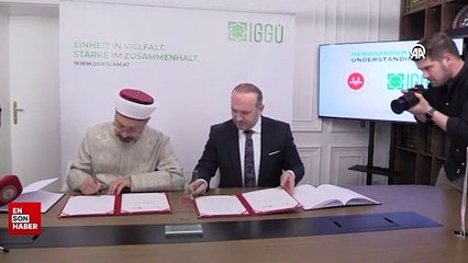 Diyanet İşleri Başkanlığı ile Avusturya İslam Cemaati arasında işbirliği protokolü imzalandı