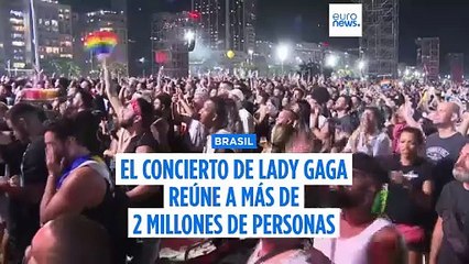 Concierto gratuito de Lady Gaga en Río de Janeiro: más de 2 millones de personas de público