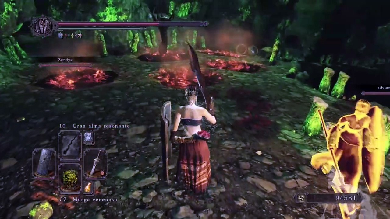 Dark Souls 2 #15 Guia 100x100 vuelta 3 El desfiladero negro