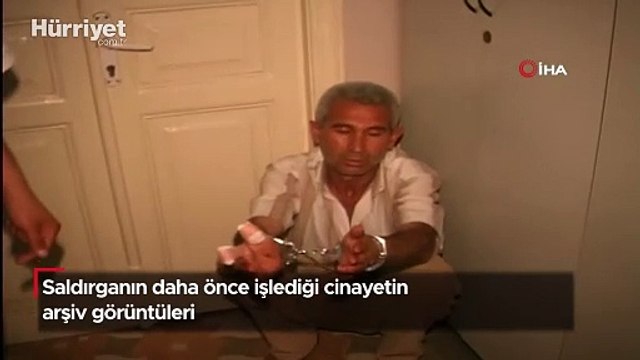 Saldırganın daha önce işlediği cinayetin arşiv görüntüleri