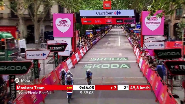 Cyclisme - La Vuelta Femenina 2025 - La Lidl-Trek remporte le contre-la-montre par équipes de la 1ère étape, Van Dijk en Rouge