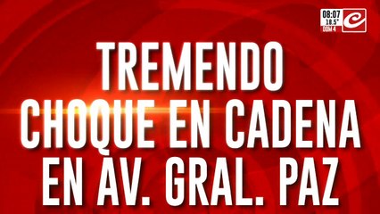 Choque múltiple en General Paz: una embarazada fue hospitalizada