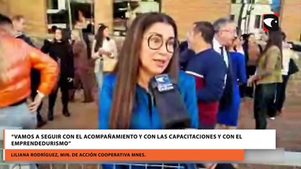 “Vamos a seguir con el acompañamiento y con las capacitaciones y con el emprendedurismo”