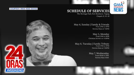 Ricky Davao, nakaburol na sa The Heritage Park; burol, bubuksan sa iba sa MAY 5–7 | 24 Oras Weekend