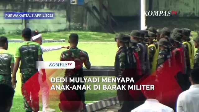 Bak Komandan, Momen Dedi Mulyadi Sapa Anak-Anak Bermasalah di Barak TNI Purwakarta