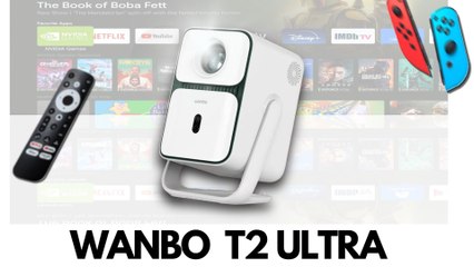 Wanbo T2 ULTRA : le Vidéoprojecteur Pivotant sous ANDROID TV - TEST