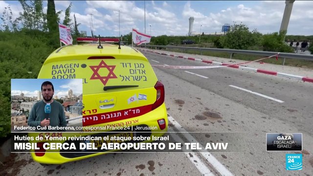 Informe desde Jerusalén: misil de los hutíes de Yemen cae cerca del principal aeropuerto de Israel