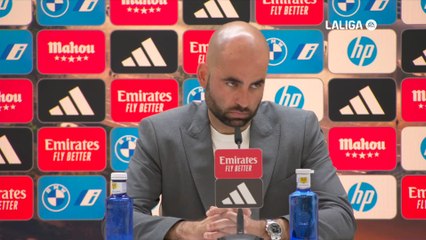 RUEDA de PRENSA de CLAUDIO GIRÁLDEZ tras el REAL MADRID 3 - CELTA 2