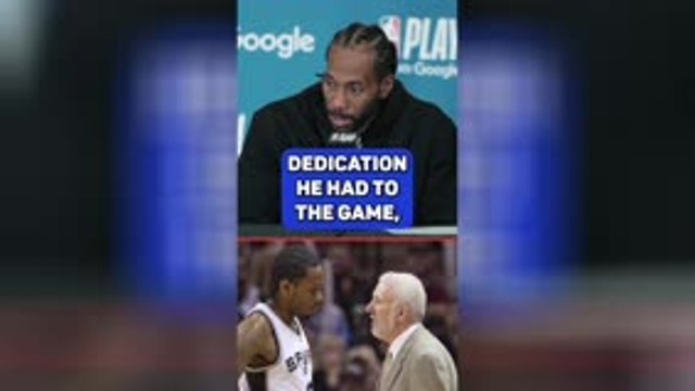Kawhi thankful for former coach Popovich