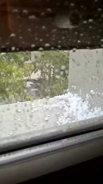 Espectacular granizada en Pamplona y su comarca