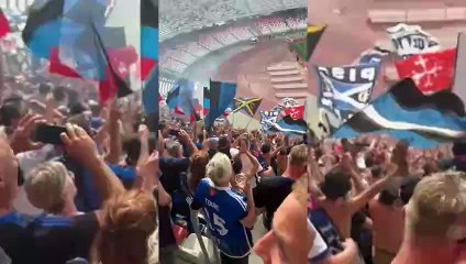 Pisa in Serie A, la festa dei tifosi nerazzurri a Bari: il coro ? da brividi