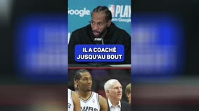 San Antonio Spurs - Kawhi Leonard rend hommage à Pop'