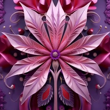 Mesmerizing Floral Animation Hypnotic Motion & Elegant Design 4K Ultra HD