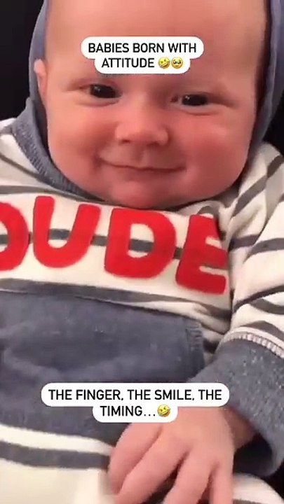 Babies born with attitude 😅🥰 #newborn #funny #cute
