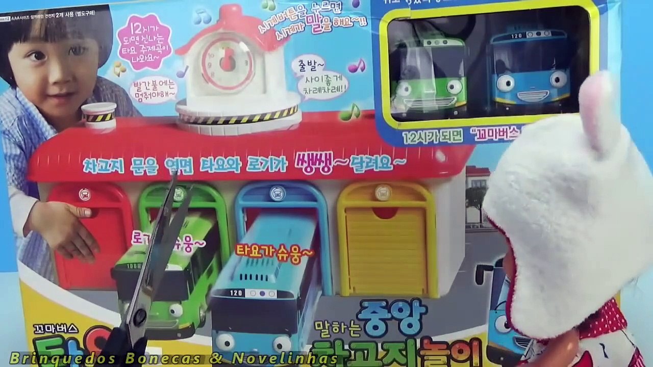 Brinquedo Tayo Garagem de Ônibus - 꼬마버스 타요 - The Little Bus TAYO – тайо – Baby Dora Em Português