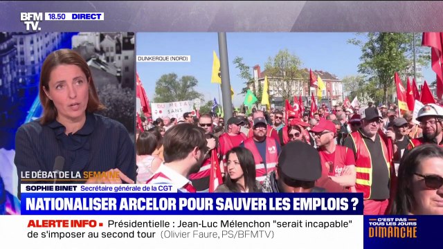 Pour Sophie Binet (CGT), il faut nationaliser ArcelorMittal pour éviter les suppressions de postes