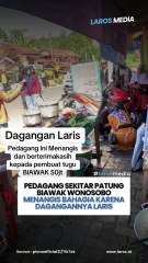 Pedagang Sekitar Patung Biawak Wonosobo Menangis Bahagia Karena Dagangannya Laris