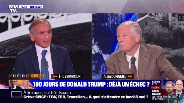 100 jours de Donald Trump: pour Éric Zemmour (Reconquête !), le président américain ferme le 20e siècle
