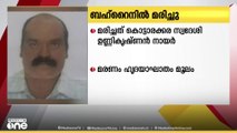 കൊല്ലം കൊട്ടാരക്കര കോക്കാട് സ്വദേശി ഉണ്ണികൃഷ്ണൻ നായർ   ബഹ്‌റൈനിൽ ഹൃദയാഘാതം മൂലം മരിച്ചു