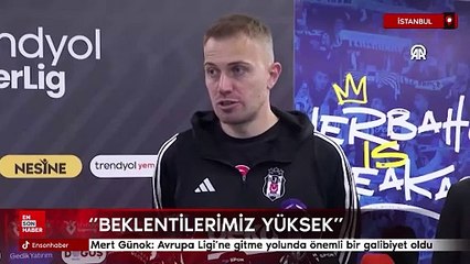 Mert Günok: Avrupa Ligi'ne gitme yolunda önemli bir galibiyet oldu