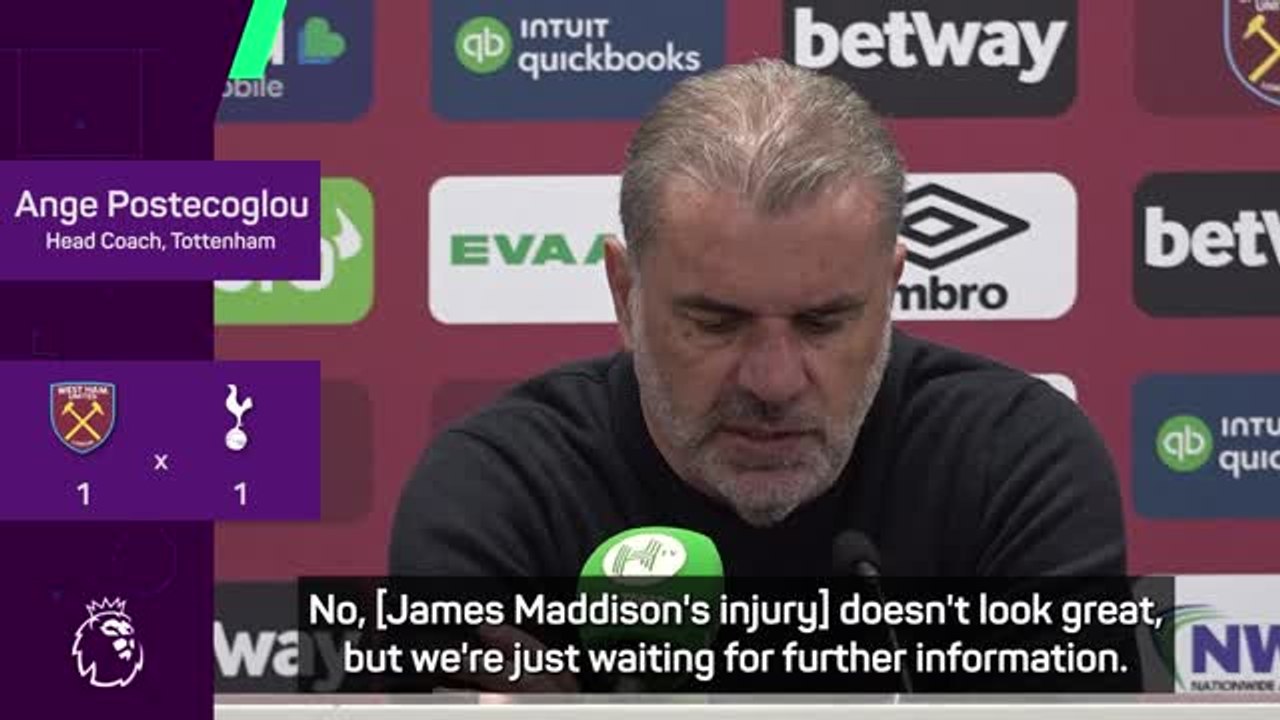 Maddison major injury doubt for UEL semi-final after knee injury