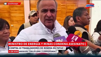 Ministro Montero condena crimen en Pataz y anuncia medidas radicales: "Tenemos que recuperar la paz"