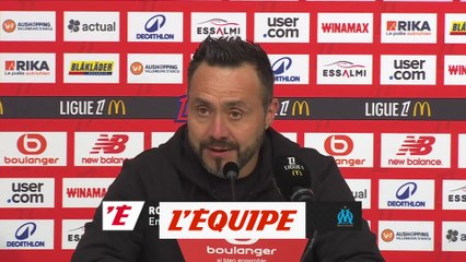 De Zerbi : « Ça m'attriste, c'est un but bête » - Foot - L1 - OM