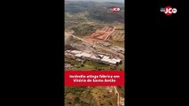 Incêndio atinge fábrica em Vitória de Santo Antão