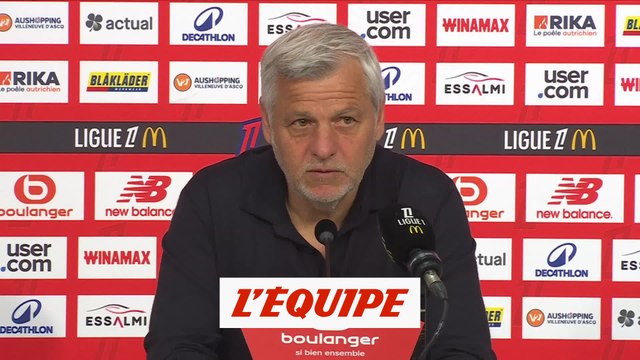 Genesio : « Un bon point de pris » - Foot - L1 - Lille