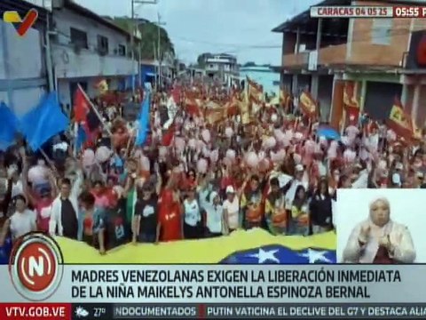 Madres venezolanas exigen al Gobierno de EE.UU. la liberación de Maikelys Espinoza