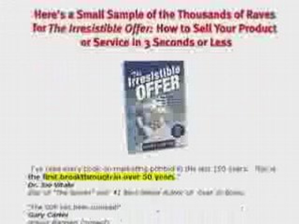 The Irresistable Offer by Mark Joyner for Free