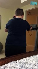 195. What was he trying to do_ 🚶 #shorts #treadmill #fail #yard #family