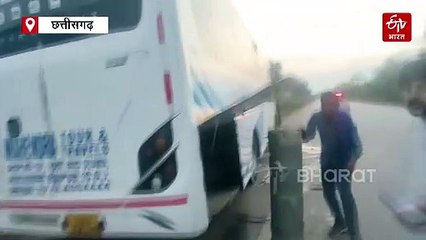 बालोद में सवारी बस ट्रक से टकराई, जगदलपुर से रायपुर जा रहे थे मुसाफिर, क्लीनर की मौत