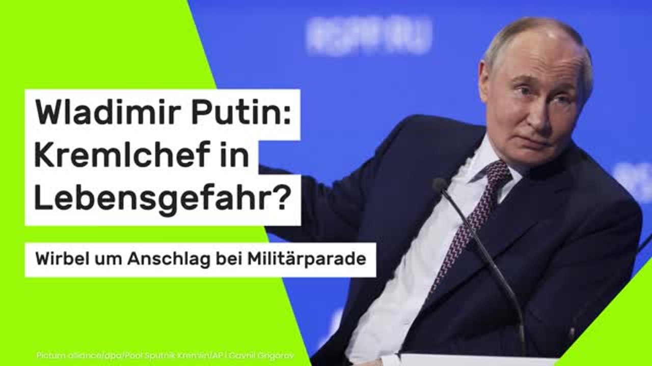 Wladimir Putin: Kremlchef in Lebensgefahr? Wirbel um Anschlag bei Militärparade
