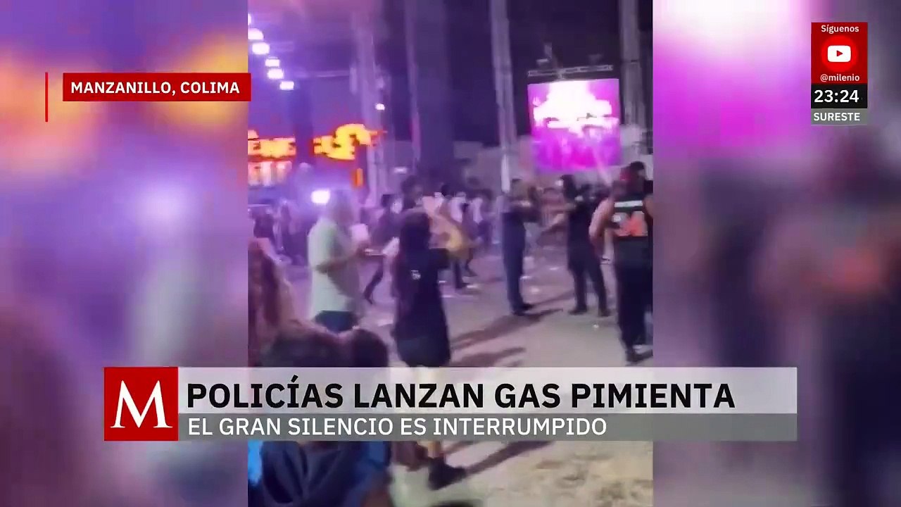 Violento incidente en concierto de Gran Silencio en Manzanillo: gas pimienta obliga a cancelar show