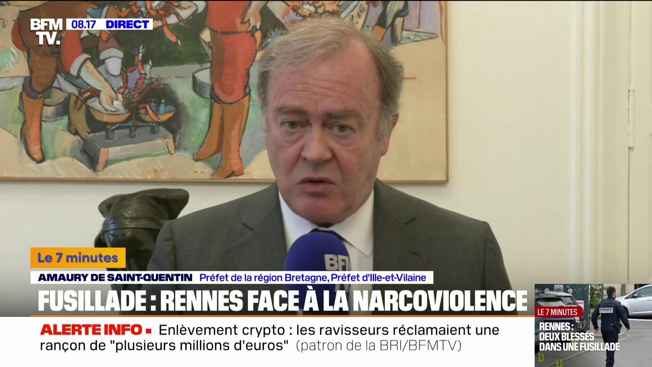 Fusillade à Rennes: "Sur le seul mois de mars, nous avons interpellé 312 personnes liées au narcotrafic", assure le préfet de Bretagne