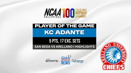 Player of the Game - KC Adante vs. San Beda (Women's Volleyball) | NCAA Season 100