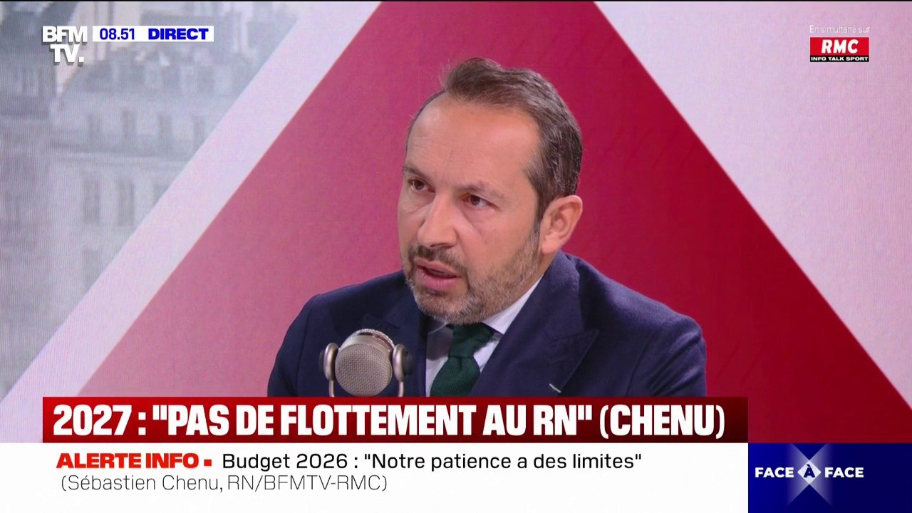 Présidentielle 2027: "Si Marine Le Pen est empêchée, Jordan Bardella prendra logiquement la relève", affirme Sébastien Chenu (RN)