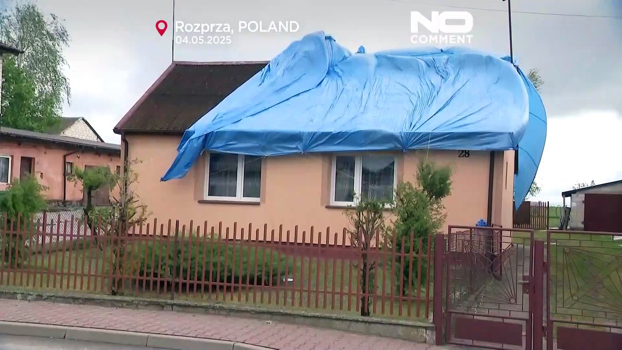 Grêle, vents violents et inondations : importants dégâts en Pologne
