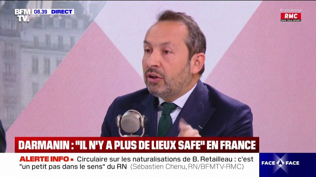 C'est d'une hypocrisie absolue : Sébastien Chenu (RN) réagit aux propos de Gérald Darmanin qui assure qu' il n'y a plus de lieux safe en France