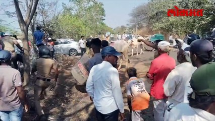 प्रकल्पग्रस्तांना भेटायला गेले, पण अंधारे आणि दानवेंची सगळ्यांसमोरच खडाजंगी...