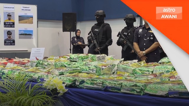 Polis tumpaskan sindiket antarabangsa, rampas dadah RM25 juta di tengah laut