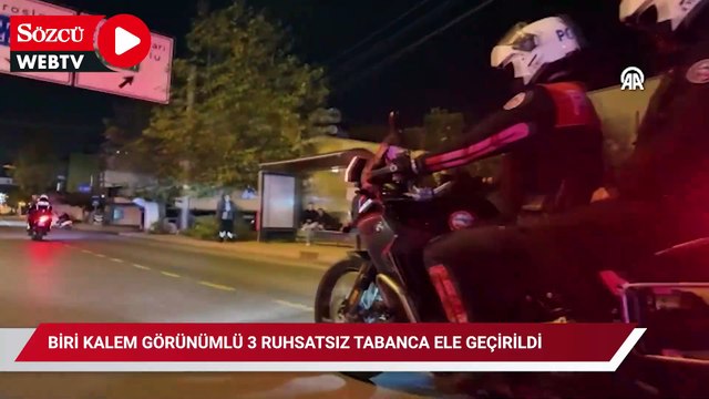 Biri kalem görünümlü 3 ruhsatsız tabanca ele geçirildi