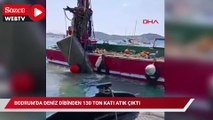 Bodrum'da deniz dibinden 130 ton katı atık çıktı