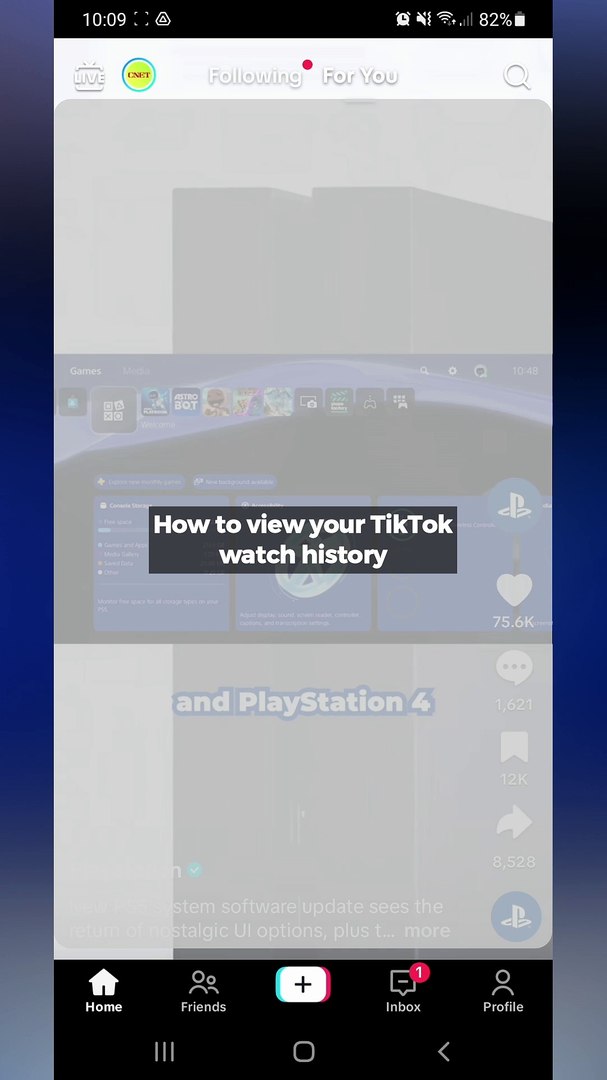 ⁣How to view your TikTok watch history