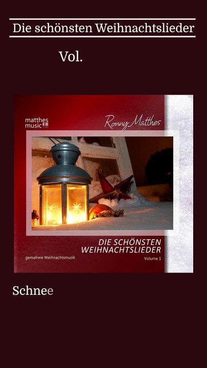 Schneeflöckchen, Weißröckchen - 30s Trailer | CD: Die schönsten Weihnachtslieder, Vol. 1, Gemafrei