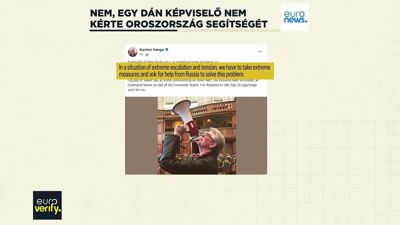 Tényellenőrzés: nem, egy dán politikus nem kérte Oroszország segítségét Grönland ügyében