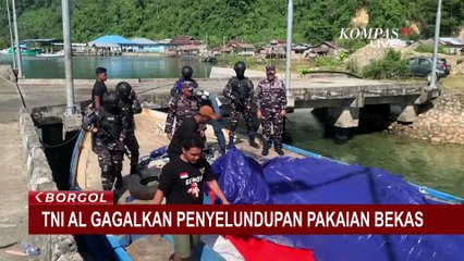 TNI AL Gagalkan Penyelundupan Pakaian Bekas di Sulawesi Tengah