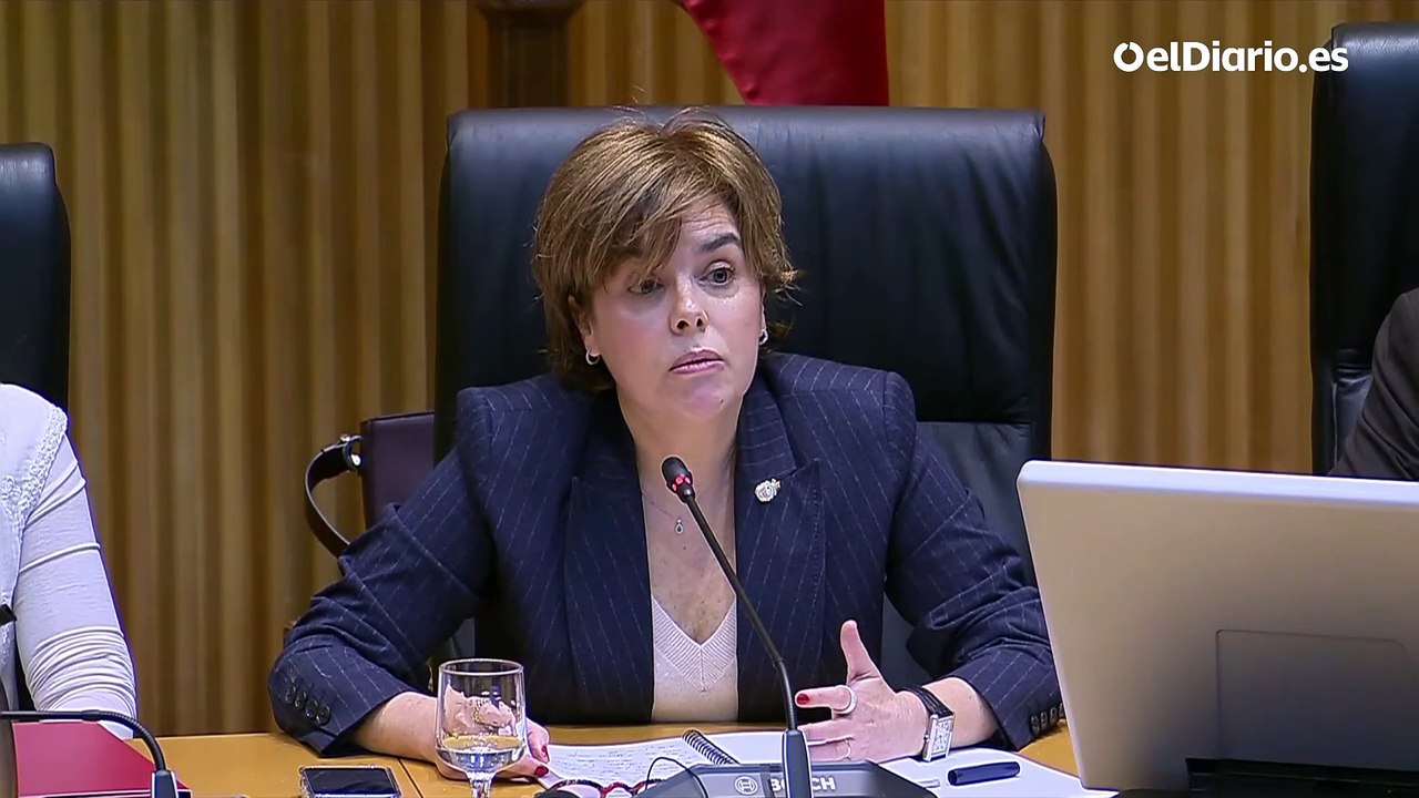 Soraya Sáenz de Santamaría: “No tengo conocimiento de ninguna brigada política ni de ninguna Operación Cataluña”