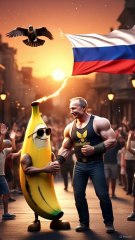 Master Banana Meets Mr. Putin – The Most Unexpected Press Conference Ever! 🎙️